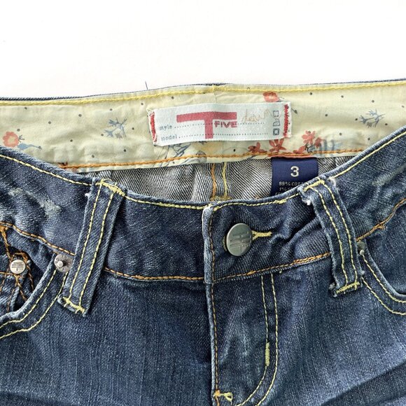 T Five Denim Jeans Size 3 Low Rise - Picture 4 of 11